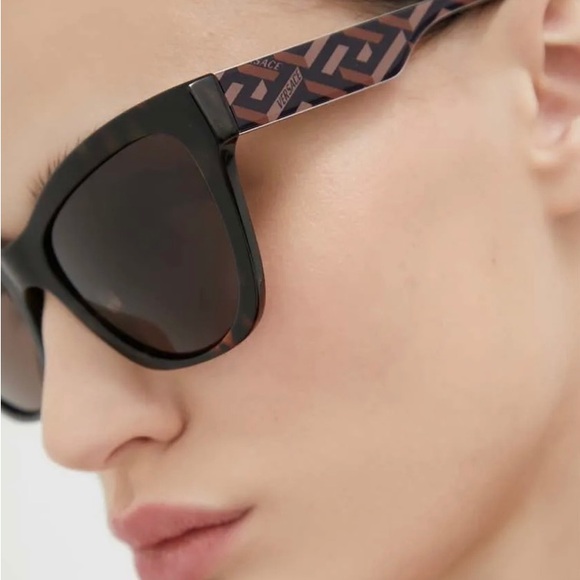 NEW VERSACE VE4417U 5359/73 BROWN MOD 4417U WOMEN VE4417U 535973 SUNGLASSES - Picture 2 of 10